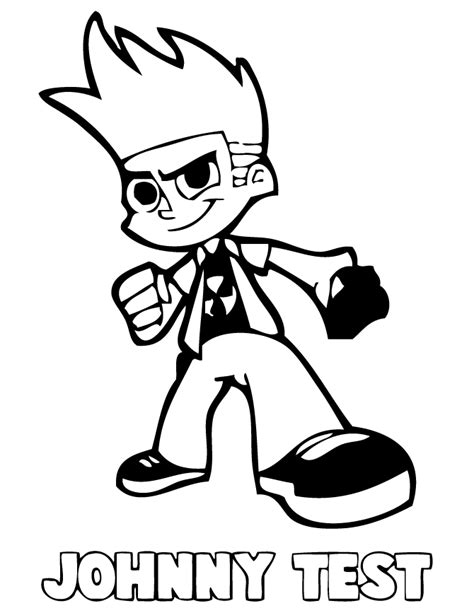 Printable Johnny Test Coloring Pages